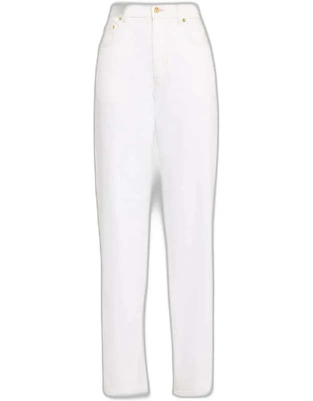 Straight-leg Stretch Denim Jeans