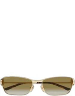 Interlocking G 58mm Rectangular Sunglasses