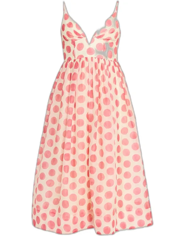 Printed Sleeveless Midi Dress