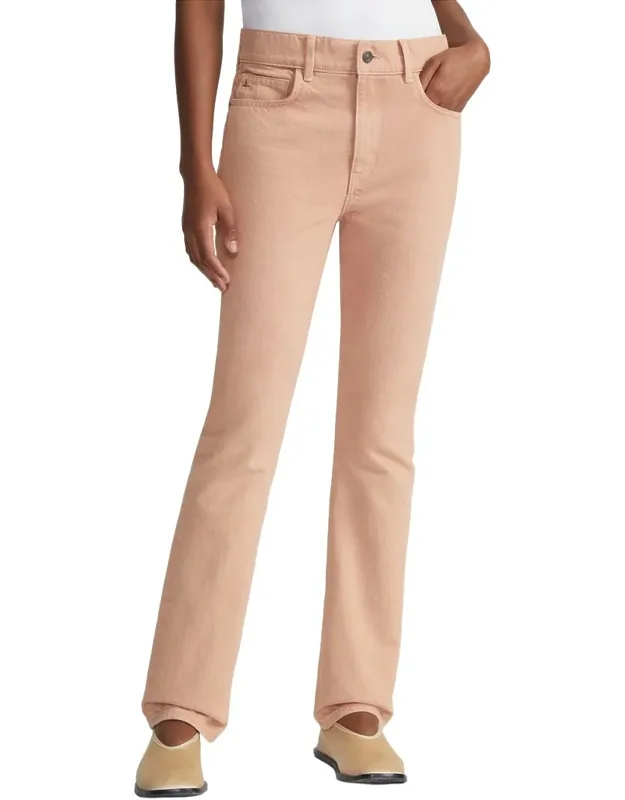 Garment Dyed High Rise Pants