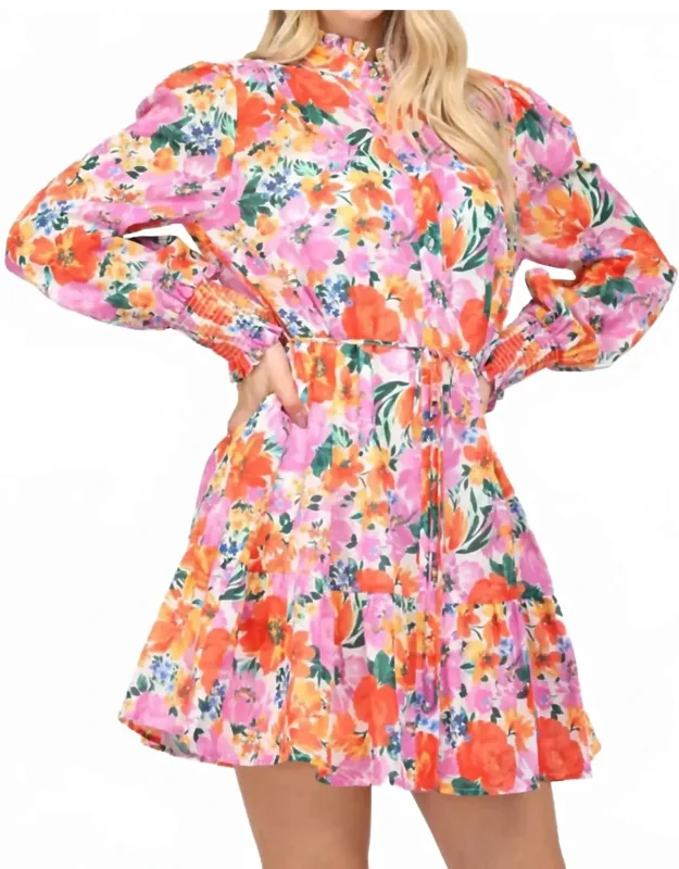 Floral Button Front Dress