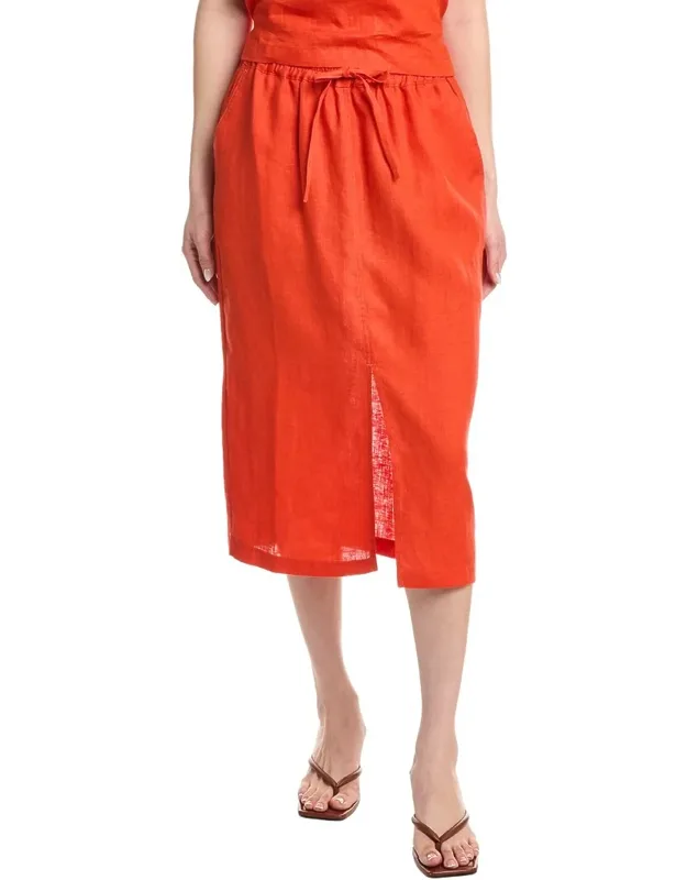 Maisie Linen Midi Skirt