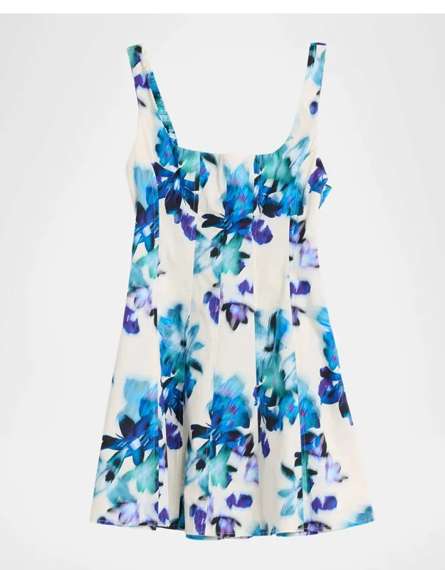 Blurred Bouquet Mini Dress