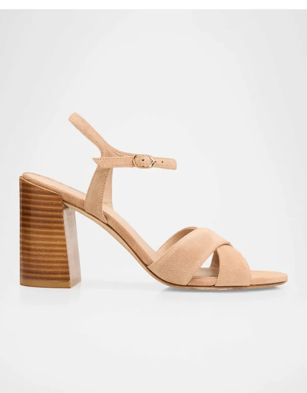 Alyssa 85mm Suede Block-heel Sandals