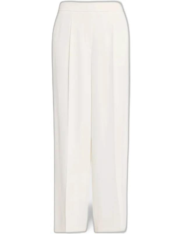 Pleated Wide-leg Pants
