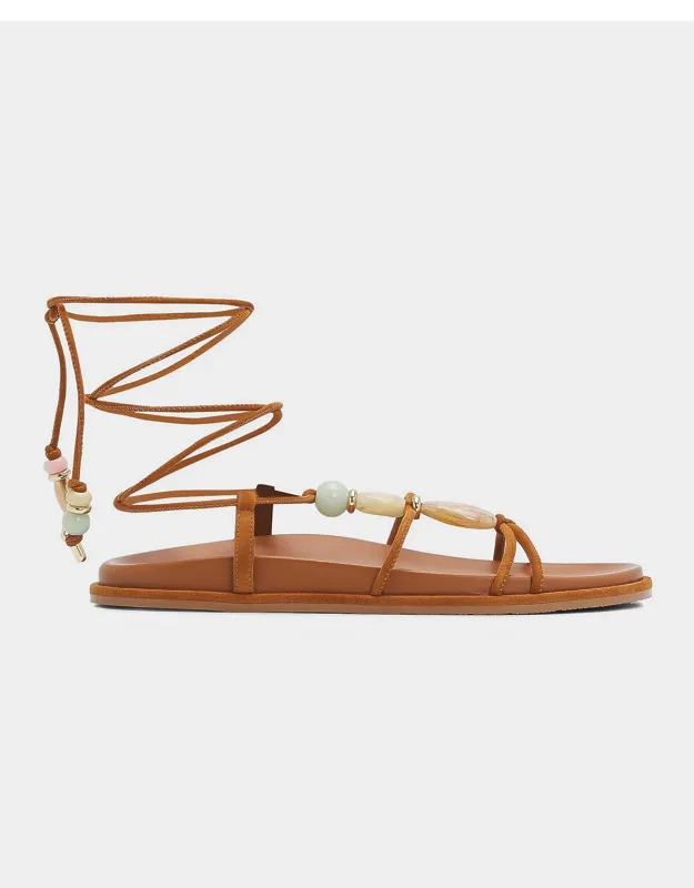 Wrap Suede Sport Sandals