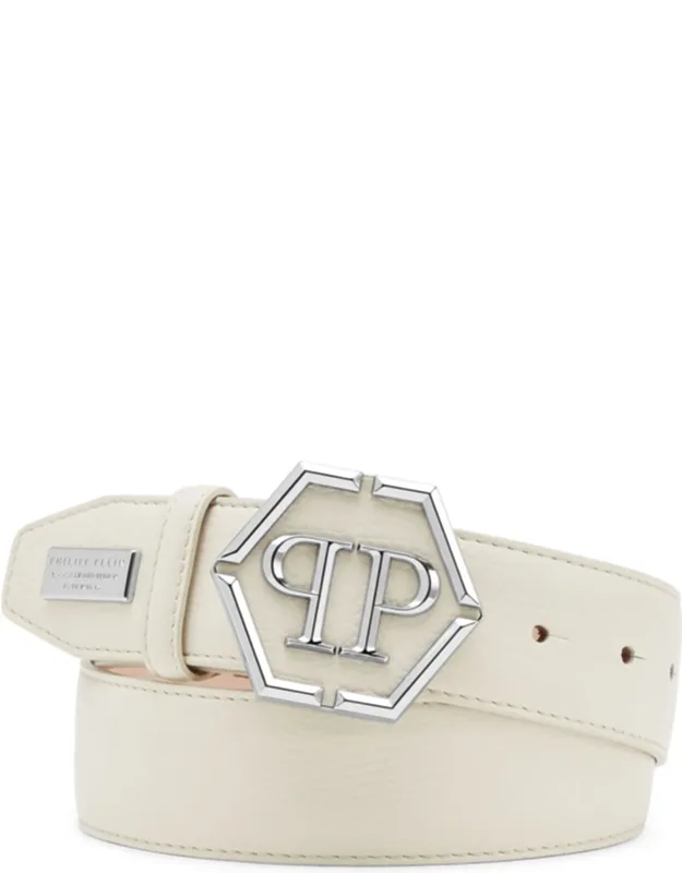 Leather Belt Hexagons