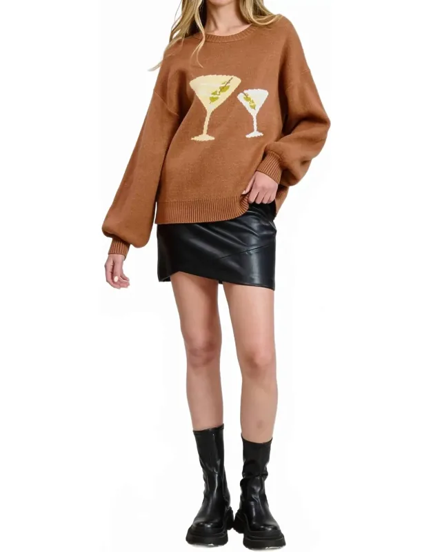 Martini Crewneck Sweater Pullover