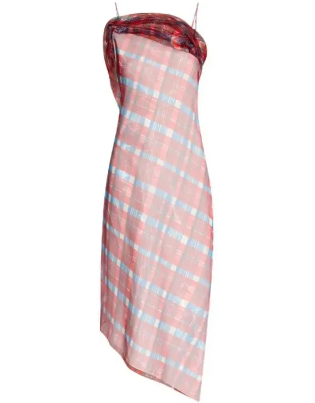 Asymmetric Organza Dress