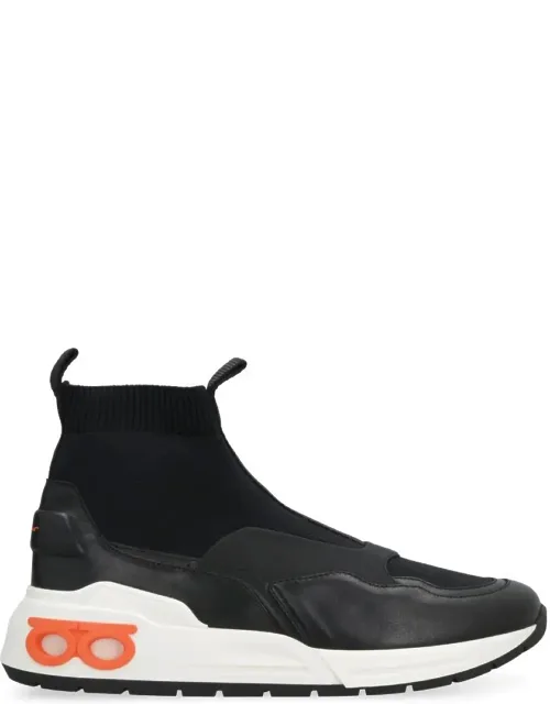 Cosma Sock High-top Sneakers With Elasticated Cuff And Rubber Sole