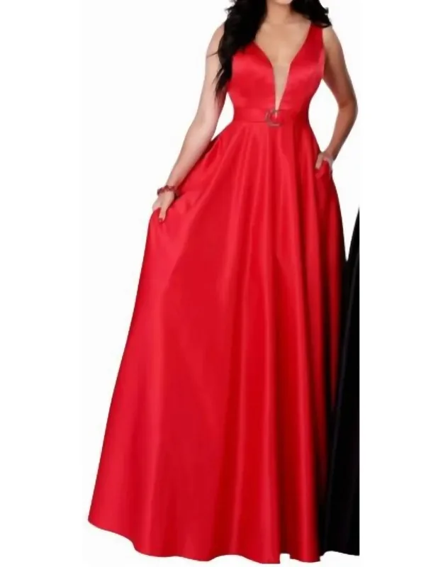 Satin Prom Dress