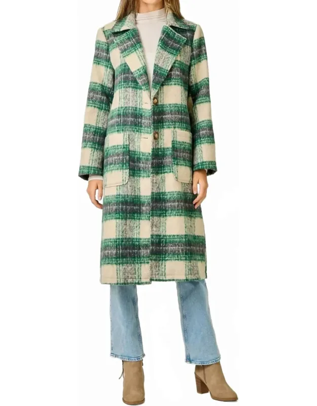 Plaid Long Coat