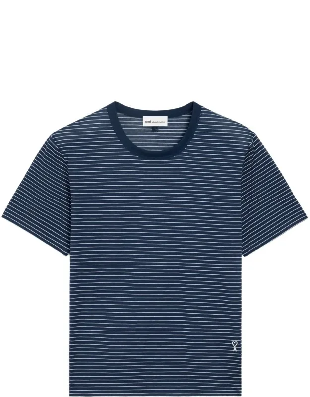 Striped Embroidered T-shirt