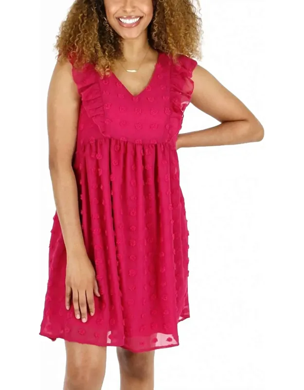 Dobby Dot Mini Dress