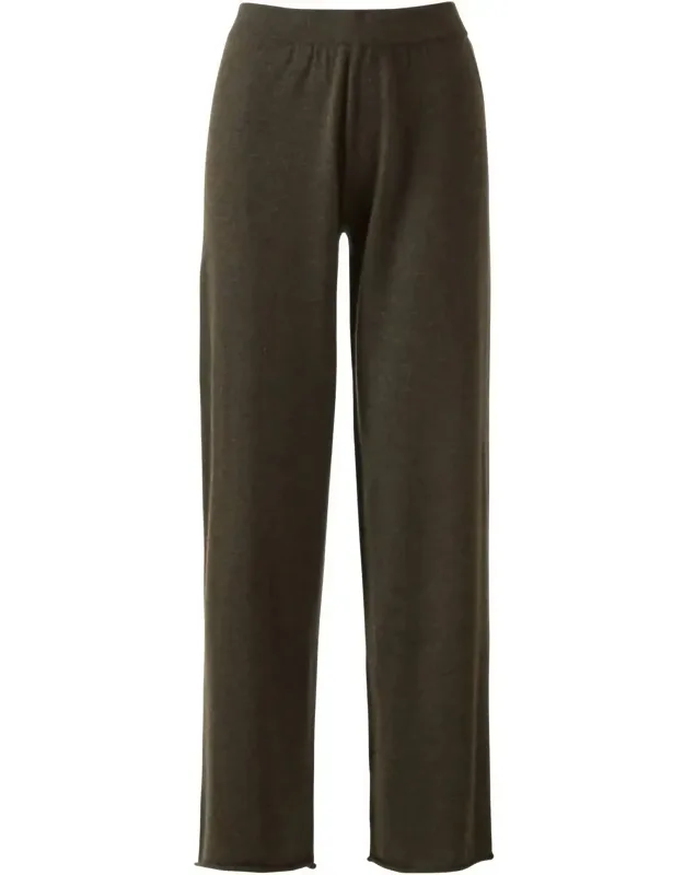 Cashmere Straight-leg Pants