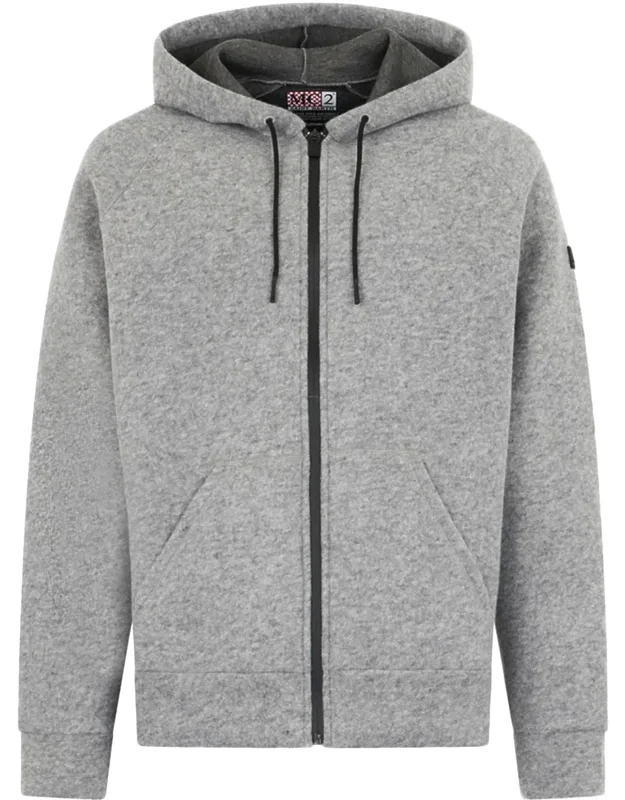 Heathered Grey Zip-up Hoodie