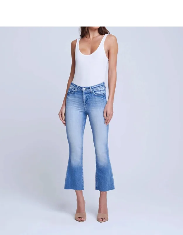 Kendra High-rise Cropped Flare Jeans