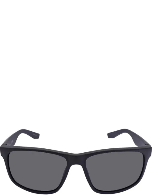 Calvin Klein Rectangular Sunglasses Ck19539s 001, 100% Uv Protection, Plastic Frame