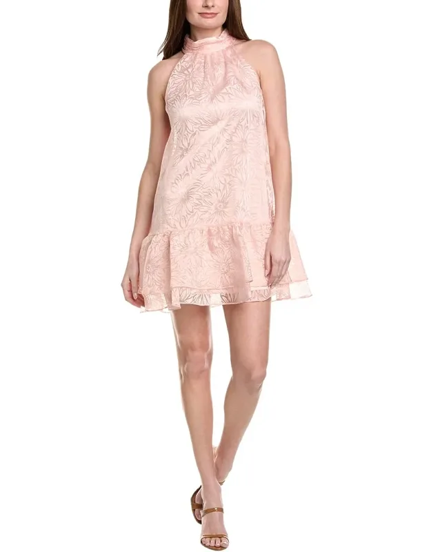 Burnout Trapeze Mini Dress