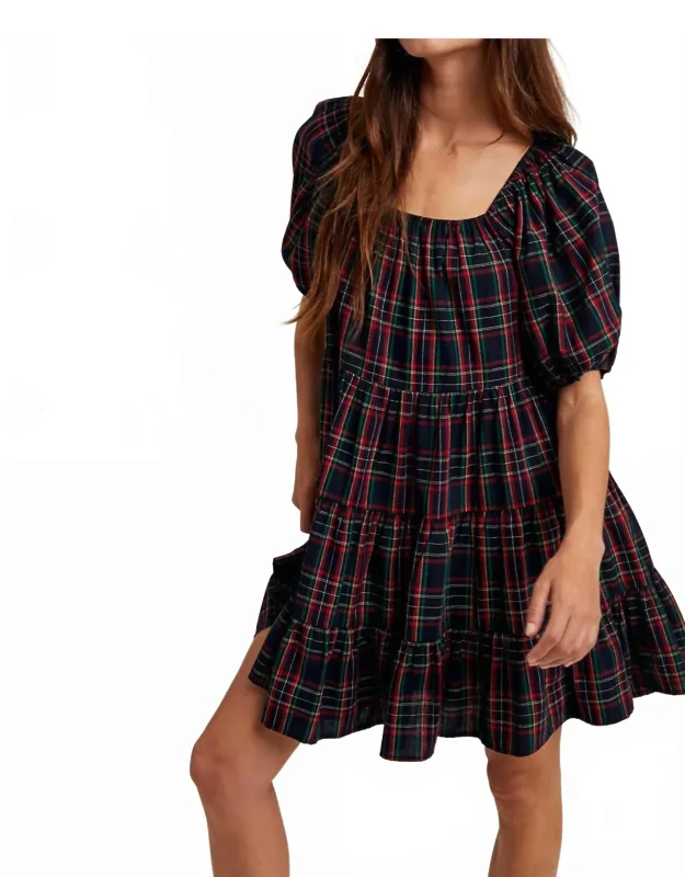 Tartan Plaid Mini Dress
