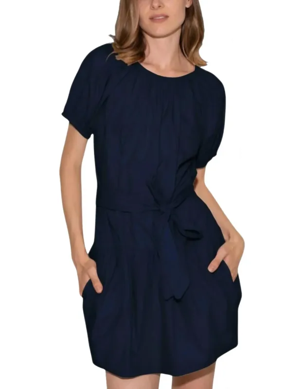 Cotton Poplin Mini Dress