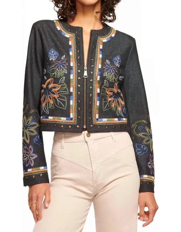 Embroidered Denim Jacket