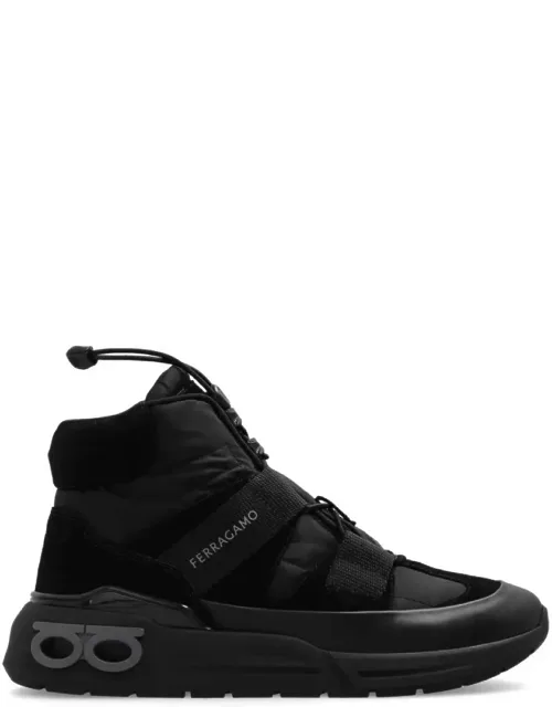 Cosma High-top Panelled Sneakers