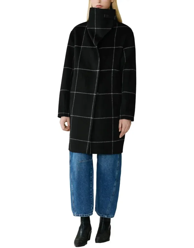 Wool Blend Longline Coat