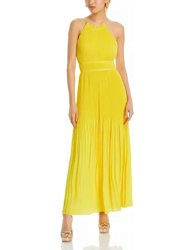 Pleated Maxi Dress