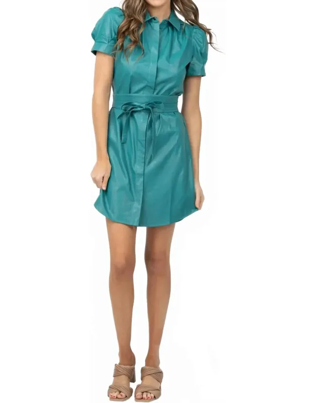 Veronica Pleather Dress