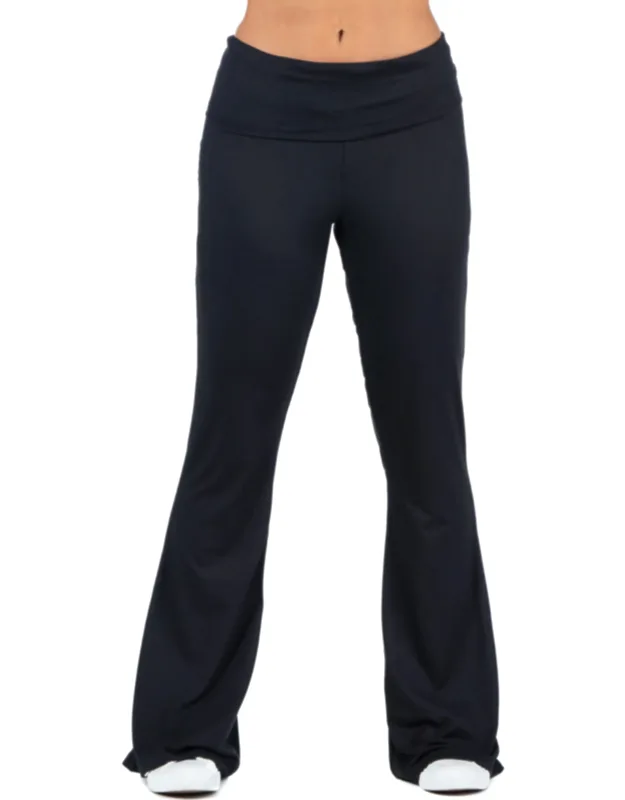 Bell Bottom Foldover Waist Sweatpants