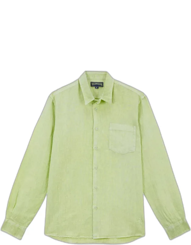 Mineral-dyed Linen Shirt