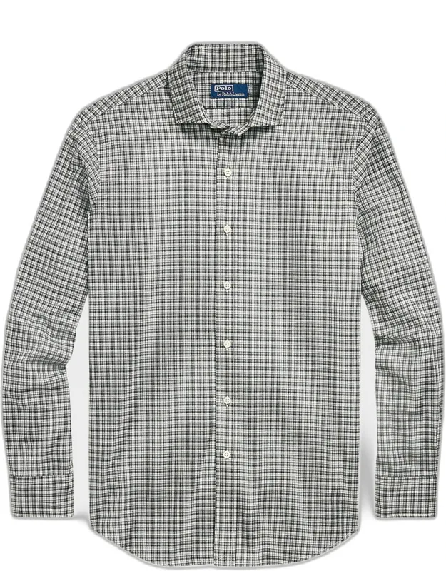 Classic Plaid Twill Sport Shirt