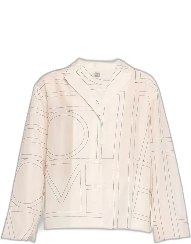 Monogram Cotton Pj Top