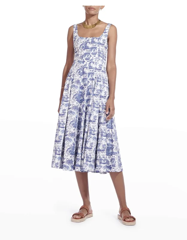 Toile Poplin Midi Dress