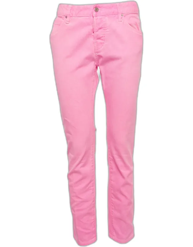 Pink Denim Slim Fit Jeans