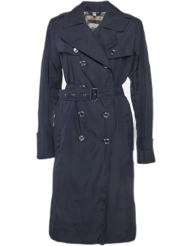 Nylon Double Breasted Coat