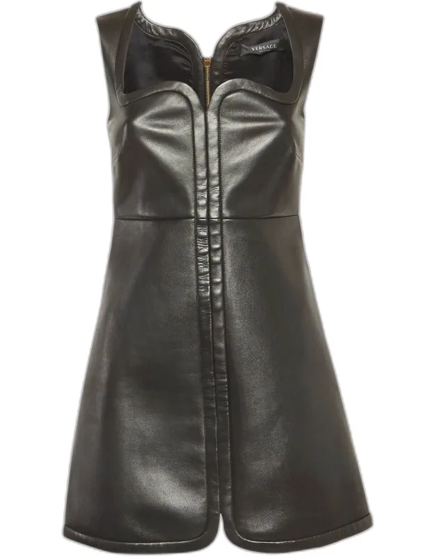 Leather Mini Dress