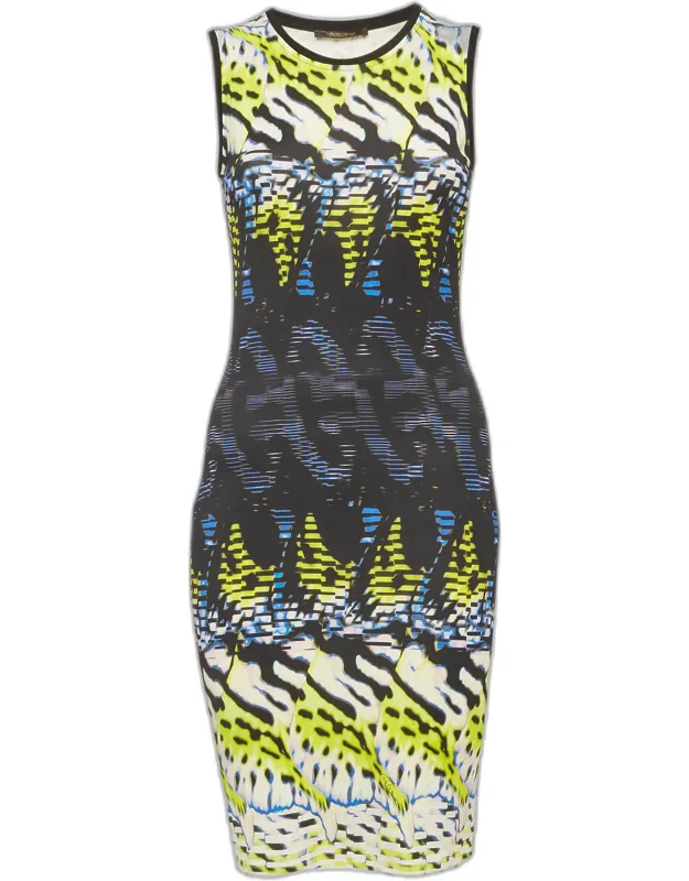 Printed Jersey Mini Dress