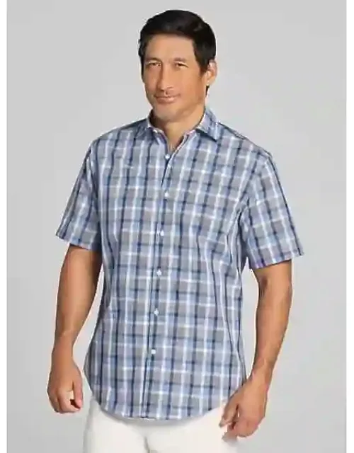 Modern Fit Plaid Woven Shirt