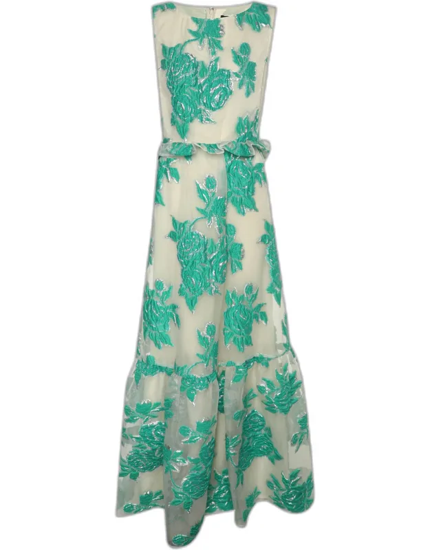 Tulle Embroidered Maxi Dress