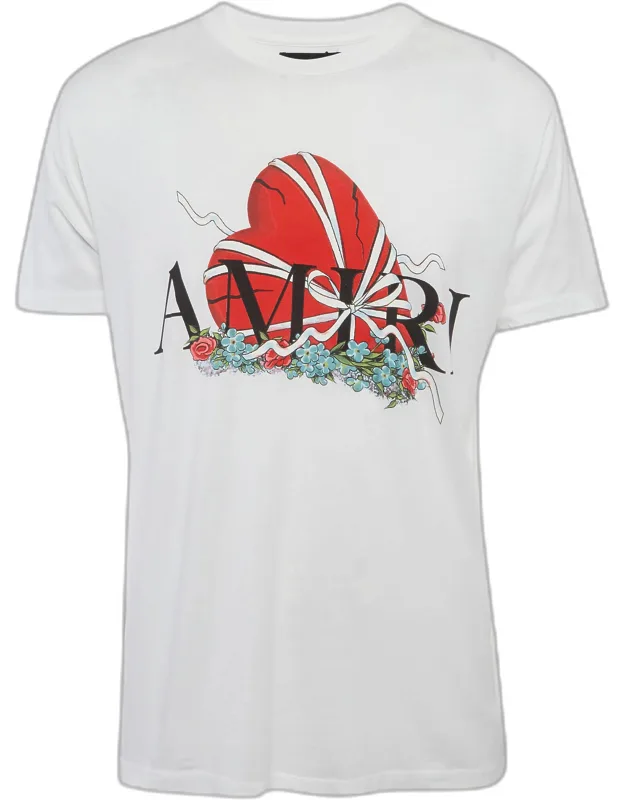 Broken Heart Print Jersey T-shirt