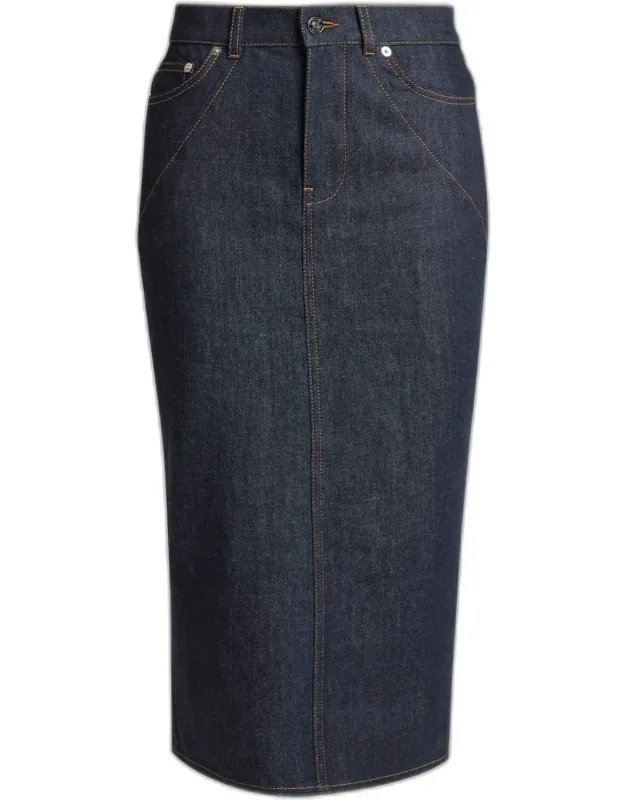 Pleated Midi Skirt