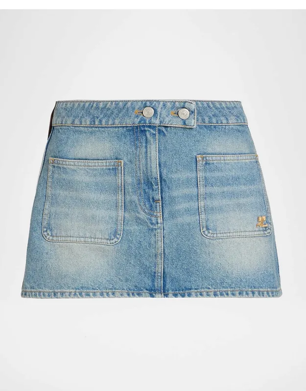 Denim Mini Skirt