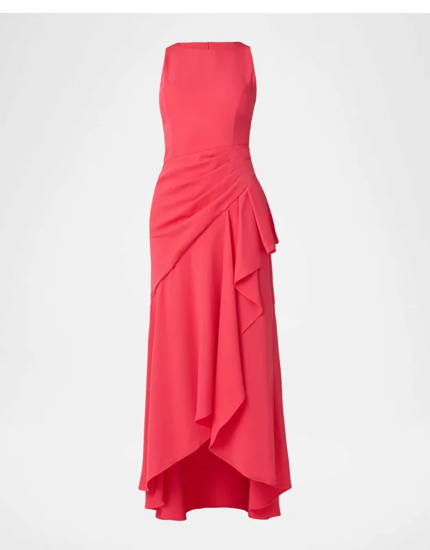 Draped High-low Maxi Dress