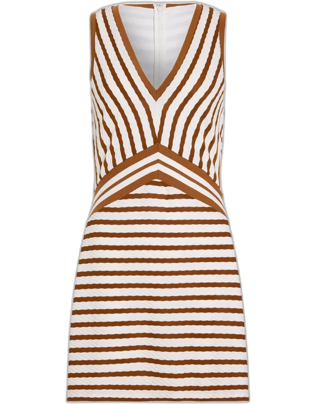 Striped Knit Mini Dress