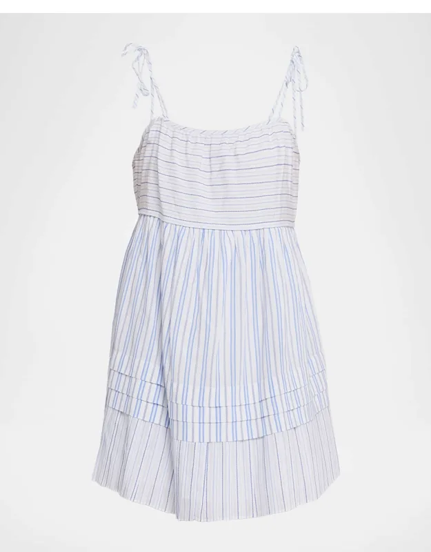 Tie-shoulder Mini Dress