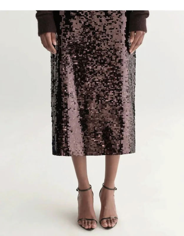Sequin Midi Skirt