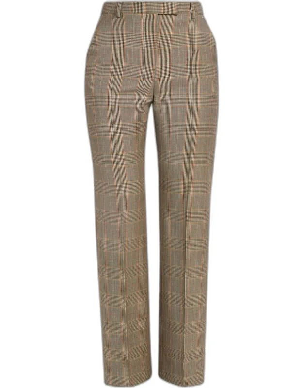 Wool Straight-leg Trousers
