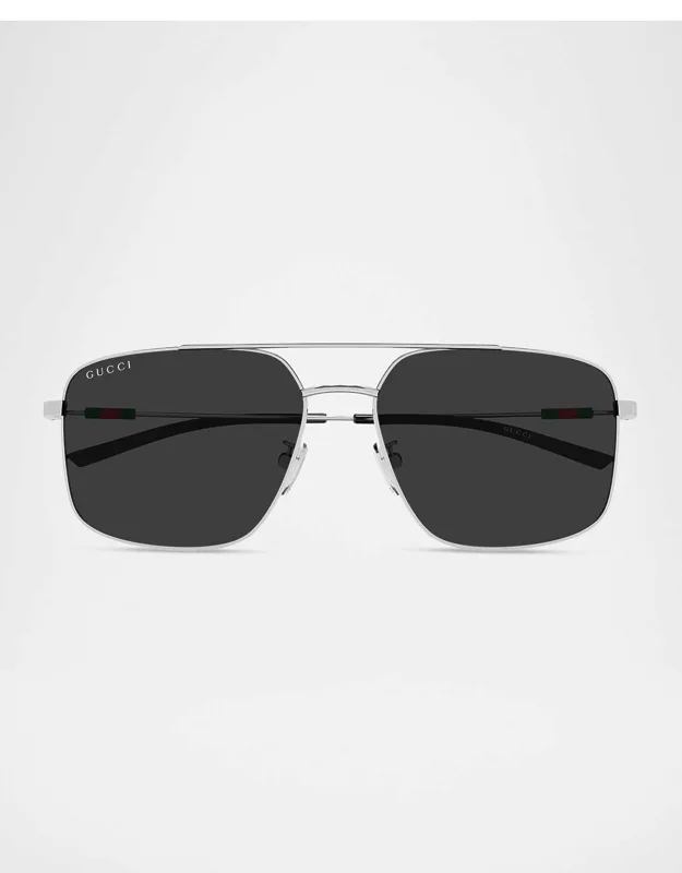 Metal Rectangle Sunglasses